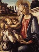 Sandro Botticelli Madonna and Child and Two Angels Sweden oil painting artist